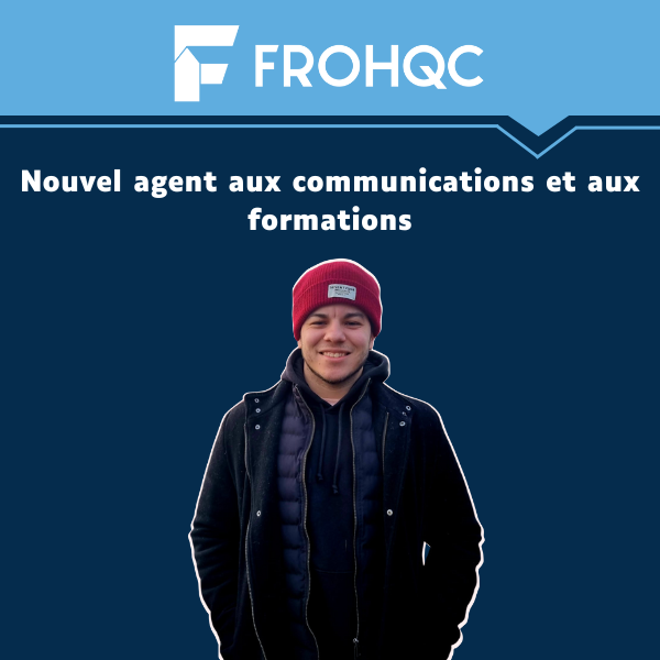 Une image d'illustration presentant Florian L'henry, le nouvel agent aux communications et aux formations de la FROHQC